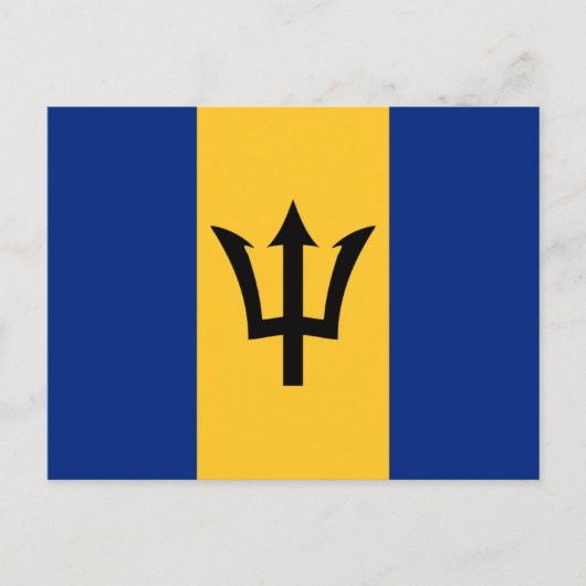 Barbadiaanse vlag, vlag van Barbados Briefkaart (Voorkant)