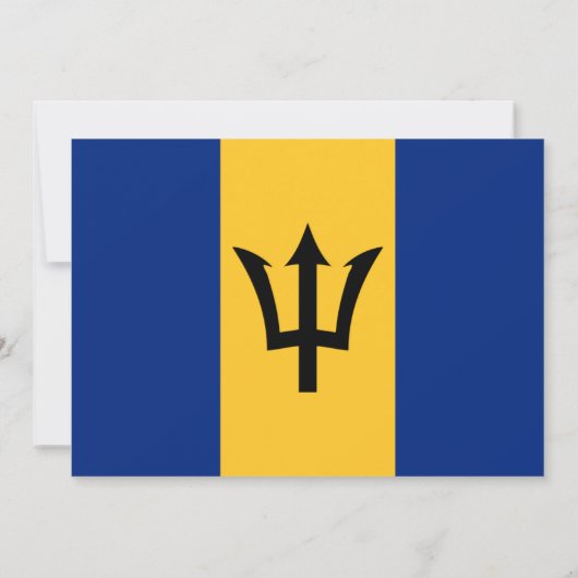 Barbadiaanse vlag, vlag van Barbados bruiloft Kaart (Achterkant)
