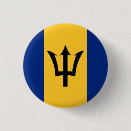 Barbadiaanse vlag, vlag van Barbados Ronde Button 3,2 Cm