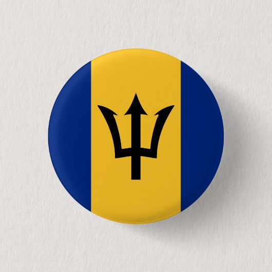 Barbadiaanse vlag, vlag van Barbados Ronde Button 3,2 Cm (Voorkant)