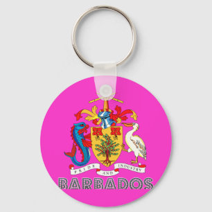 Barbadian Emblem Sleutelhanger