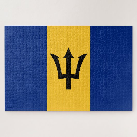 Barbadianse Vlag (Barbados) (Bajan) Legpuzzel (Horizontaal)