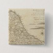 Barbado Vierkante Button 5,1 Cm (Voorkant)