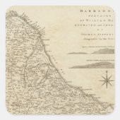 Barbado Vierkante Sticker (Voorkant)