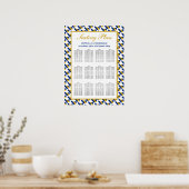 BARBADOS Aangepast bruiloft Opvang 120 Zitplaatsen Poster (Keuken)