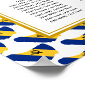 BARBADOS Aangepast bruiloft Opvang 160 Zitplaatsen Poster (Hoek)