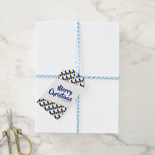 BARBADOS aangepaste kerstbijbelscripts Cadeaulabel (Met Touw)