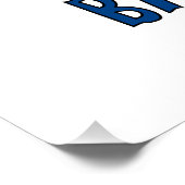 Barbados and Barbadian Flag with Your Name Perfect Poster (Hoek)