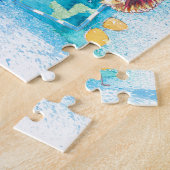 Barbados Antilles geïllustreerd Caribische reiskaa Legpuzzel (Zijkant)