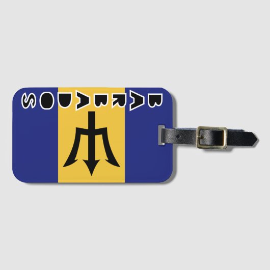 Barbados Bagagelabel (Voorkant (horizontaal))