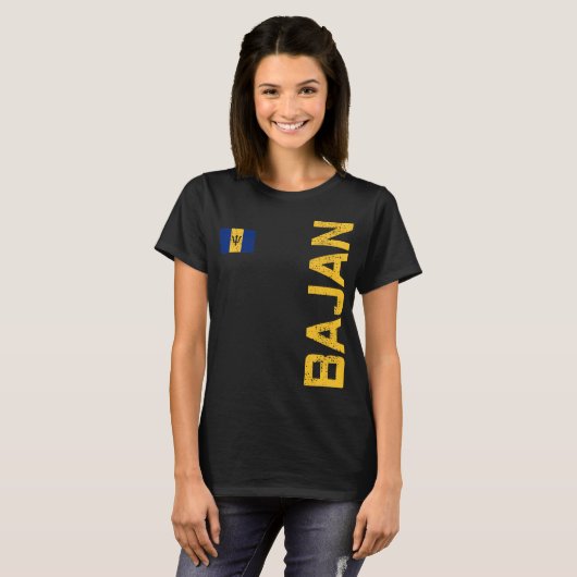 BARBADOS BAJAN T-SHIRT (Voorkant volledig)