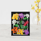 Barbados Bajan Wilde Bloem Pride Bloem Kaart (Gele Bloem)