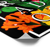 Barbados Bajan Wildflower Pride Floral  Poster (Hoek)