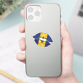 Barbados Barbadiaanse Lipstick Liefde Vlag Sticker (Telefoon)