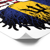Barbados Barbadian American USA Tree Roots Flag Poster (Hoek)