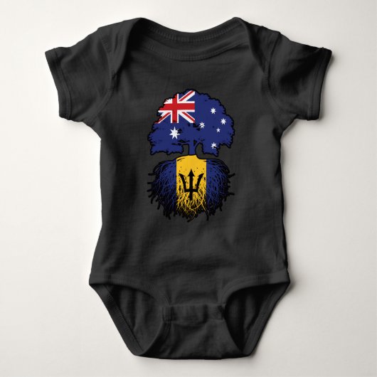 Barbados Barbadian Australian Australia Tree Roots Romper (Voorkant)