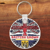 Barbados Barbadian UK - Britse boom Sleutelhanger (Voorkant)