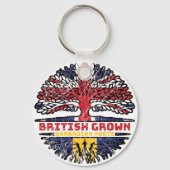 Barbados Barbadian UK - Britse boom Sleutelhanger (Achterkant)