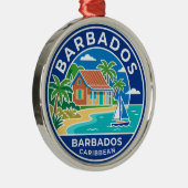 Barbados Barbados Metalen Ornament (Rechts)