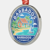 Barbados Barbados Metalen Ornament (Links)