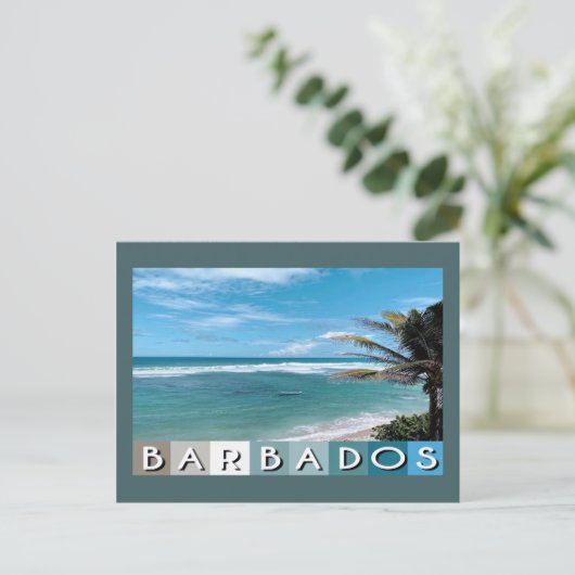 Barbados Beach Briefkaart (Staand voorkant)