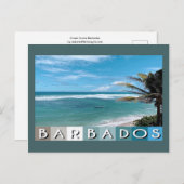 Barbados Beach Briefkaart (Voorkant / Achterkant)