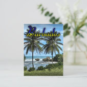 Barbados Beach Briefkaart (Staand voorkant)