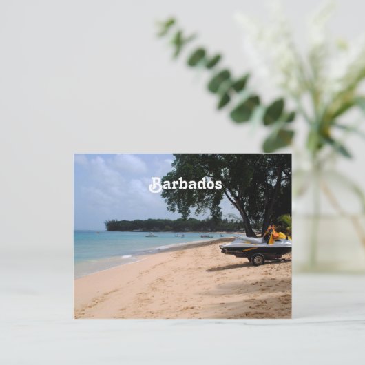 Barbados Beach Briefkaart (Staand voorkant)