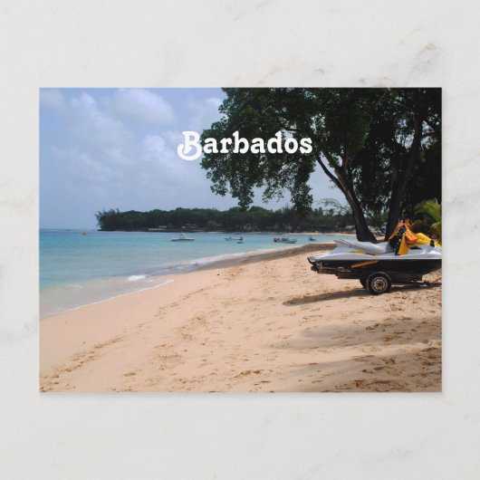 Barbados Beach Briefkaart (Voorkant)