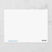 Barbados Beach landschap Briefkaart (Achterkant)