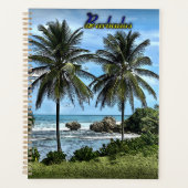 Barbados Beach Palm Trees Planner (Voorkant)