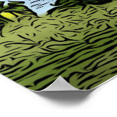 Barbados Beach Palm Trees Poster (Hoek)