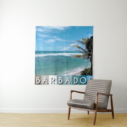 Barbados Beach Wandkleed (In situ)