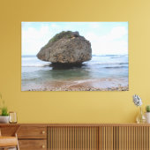 Barbados Big Rock in Bathsheba Canvas Print (Insitu (Woonkamer))