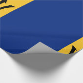 Barbados Blue Yellow Gold Cadeaupapier (Hoek)