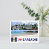 Barbados - Bridgetown - I Love - Briefkaart (Staand voorkant)