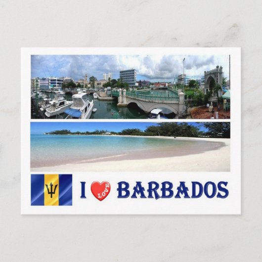 Barbados - Bridgetown - I Love - Briefkaart (Voorkant)