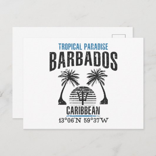Barbados Briefkaart (Voorkant / Achterkant)