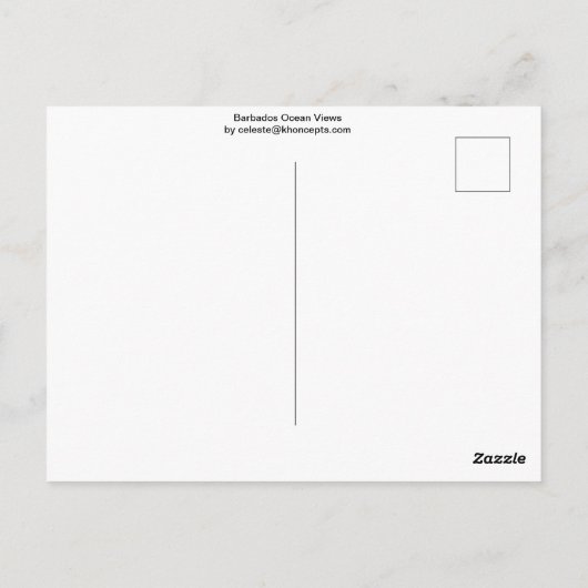 Barbados Briefkaart (Achterkant)