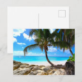 Barbados - briefkaart van het witte zandstrand (Voorkant / Achterkant)