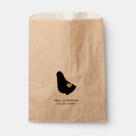 Barbados bruiloft gunst tassen, traktatie tassen bedankzakje