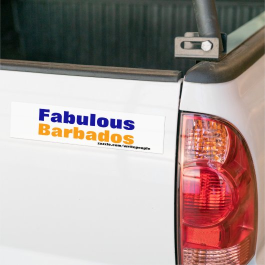 barbados bumpersticker (Op Truck)