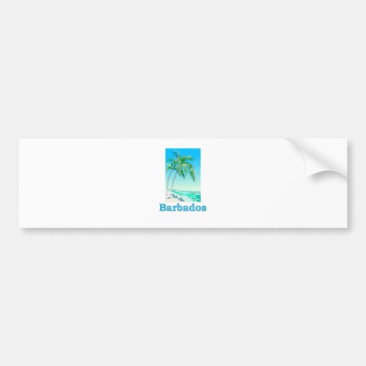 Barbados Bumpersticker (Voorkant)