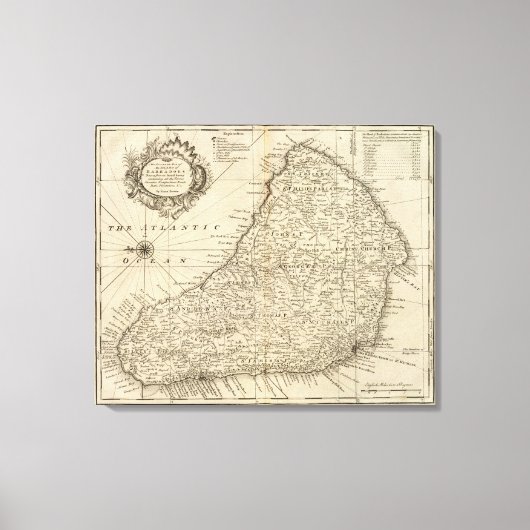 Barbados Canvas Afdruk (Voorkant)