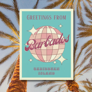 Barbados Caraïben Island vakantie Retro Briefkaart