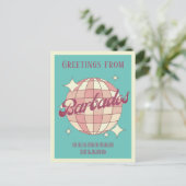 Barbados Caraïben Island vakantie Retro Briefkaart (Staand voorkant)