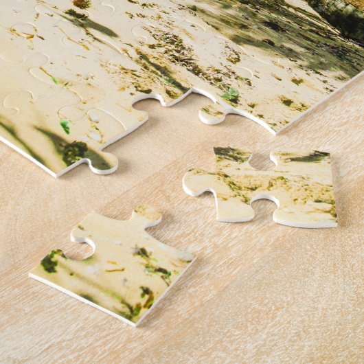 Barbados Caribbean Beach Palm Tree Retreat Legpuzzel (Zijkant)