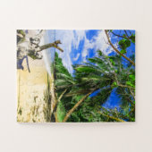 Barbados Caribbean Beach Palm Tree Retreat Legpuzzel (Horizontaal)