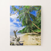 Barbados Caribbean Beach Palm Tree Retreat Legpuzzel (Verticaal)