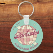 Barbados Caribbean Island accessoire cadeau Sleutelhanger (Voorkant)